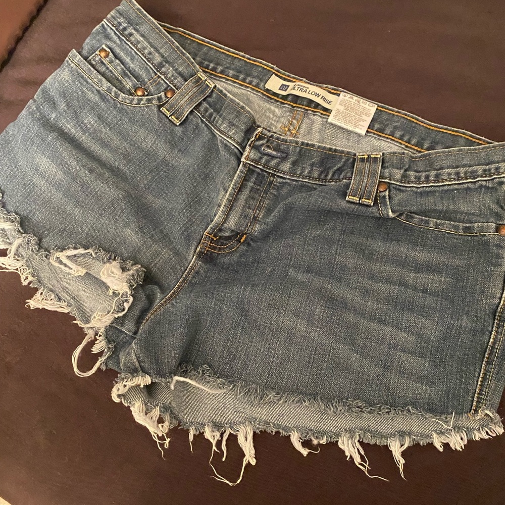 Gap jeans made into shorts.